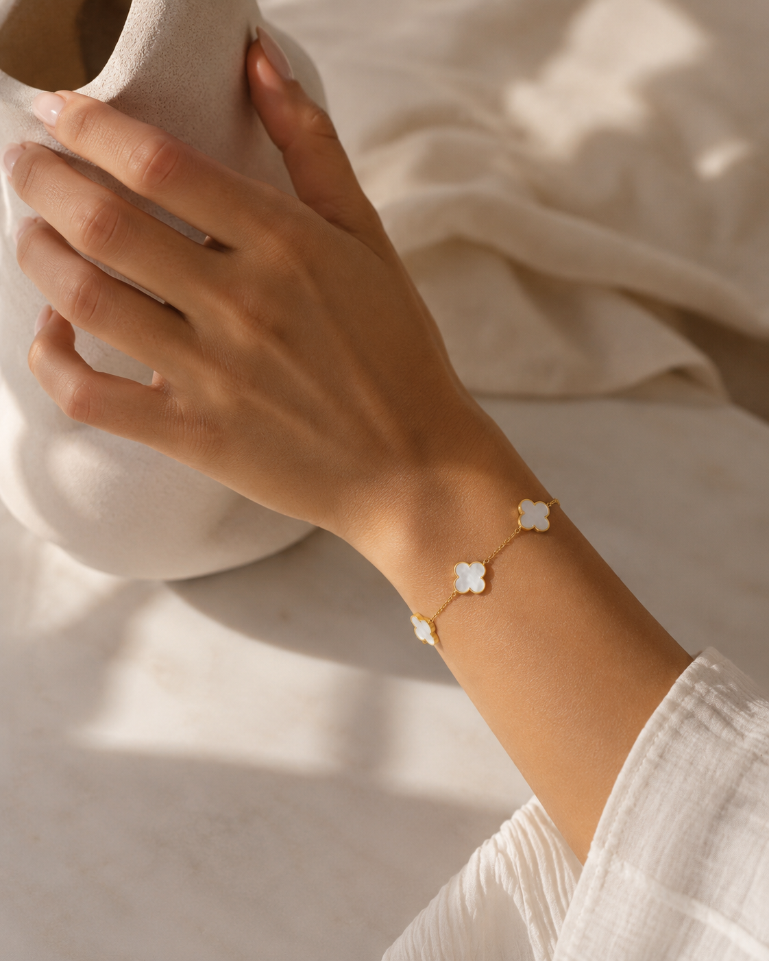 White Clover Bracelet
