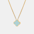 Baby Blue Clover Necklace