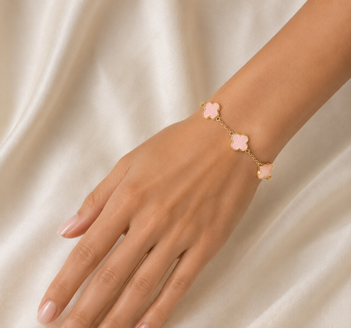 Baby pink Clover Bracelet