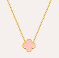 Baby pink Clover Necklace