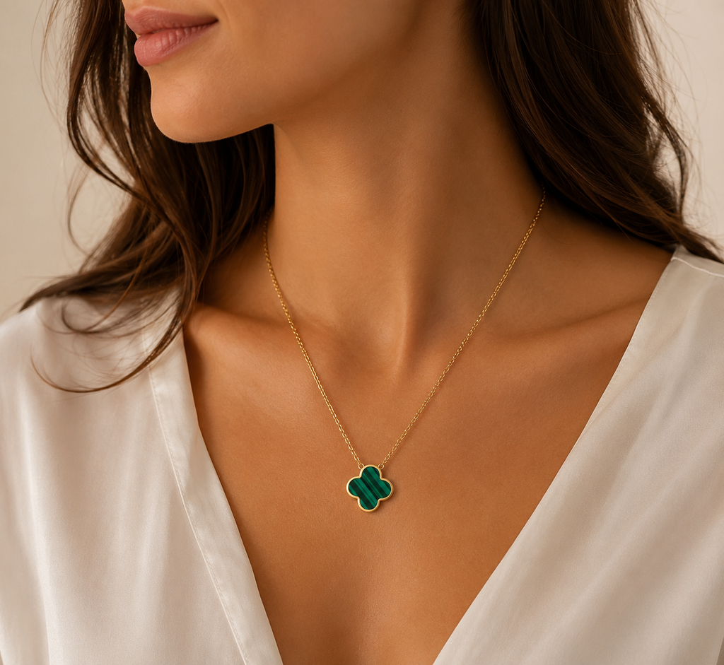 Green Clover Necklace