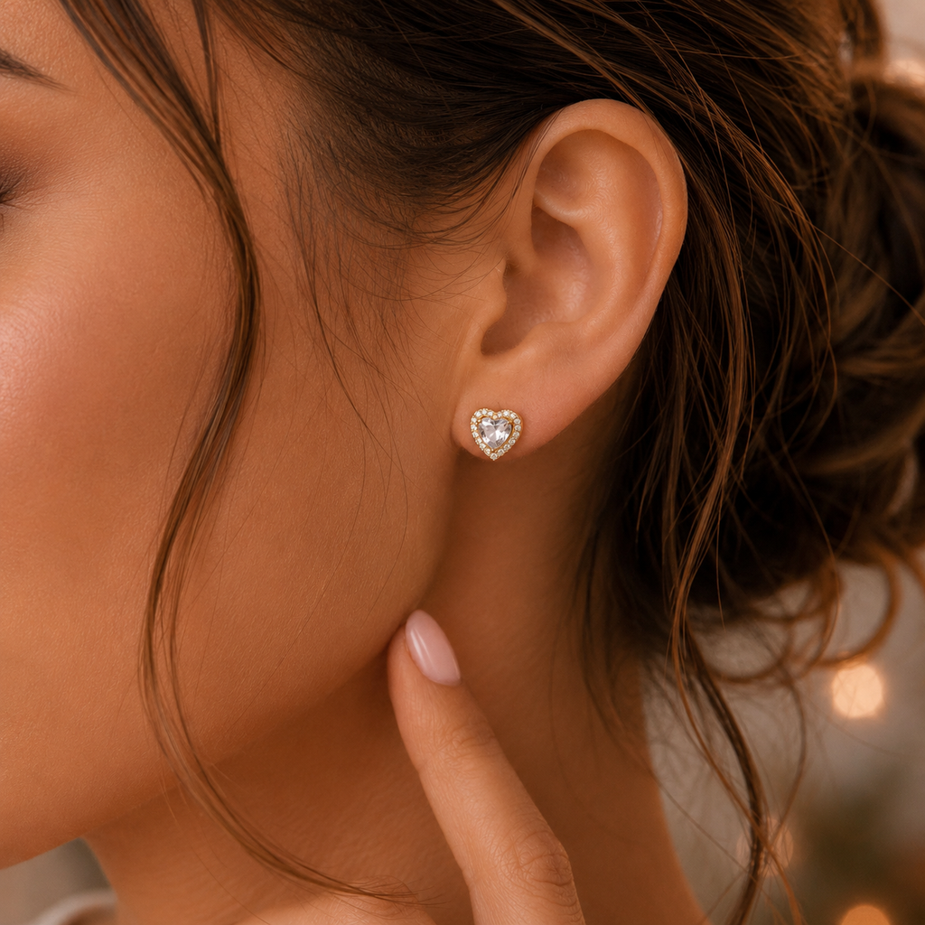 Amour Luxe™ Herz-Ohrstecker